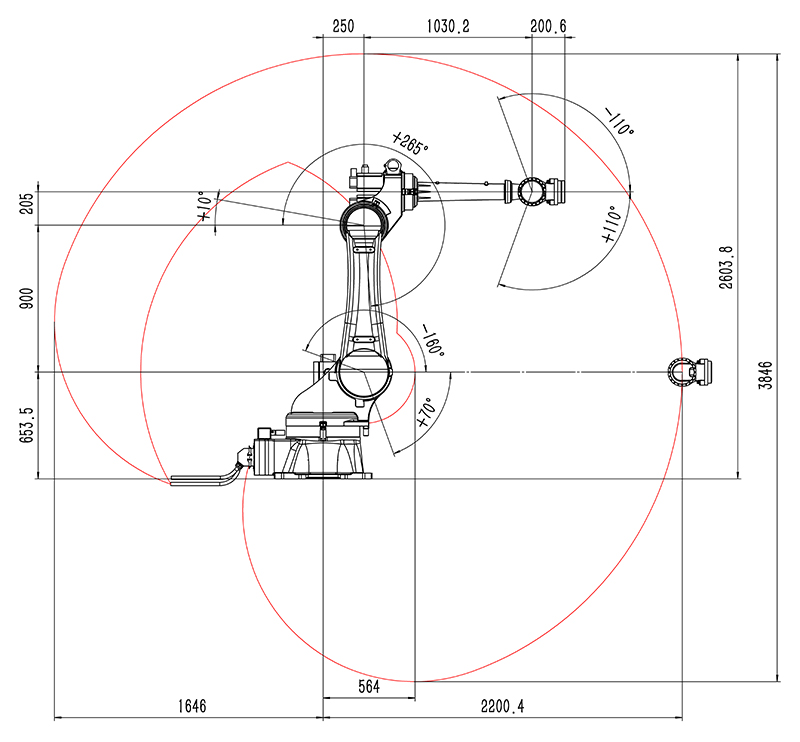 工業(yè)機器人參數(shù)圖