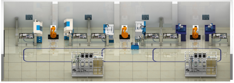 LGJ-SJ08智能機(jī)器人個(gè)性化訂制多智能體生產(chǎn)線