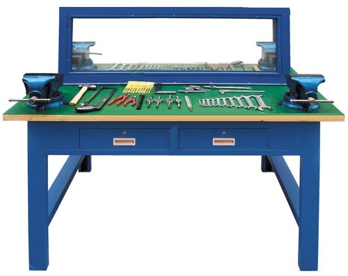 鉗工技能實(shí)訓(xùn)平臺(雙面四工位)